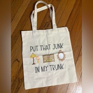 Beige Tote Bag with Fun Print